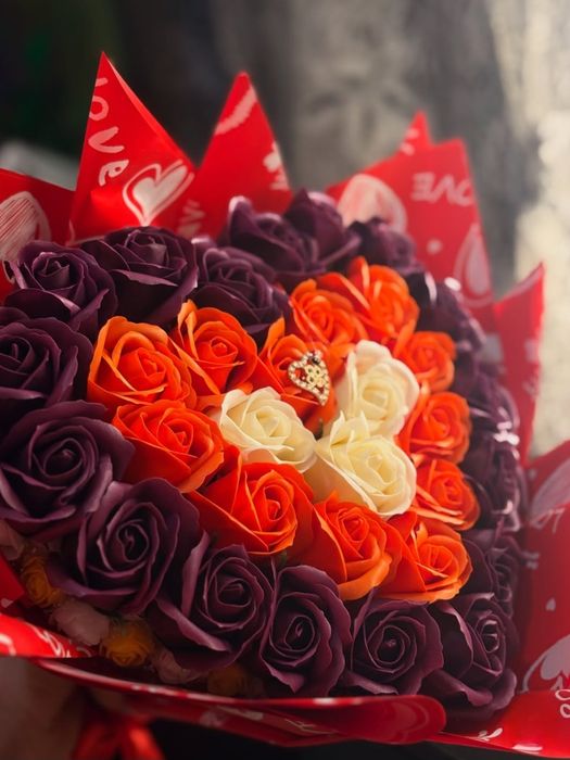 Buchet în Formă de Inimă