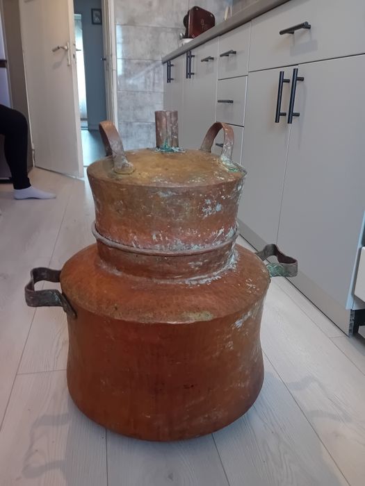 Cazan din aramă pt țuica 60 litri, tot ansamblul