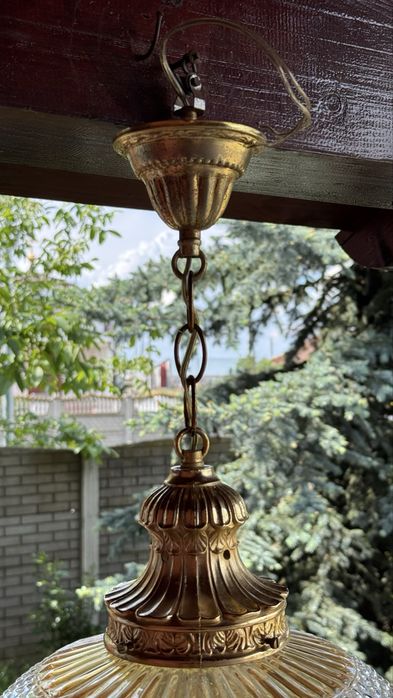 Candelabru deosebit - cristal si bronz