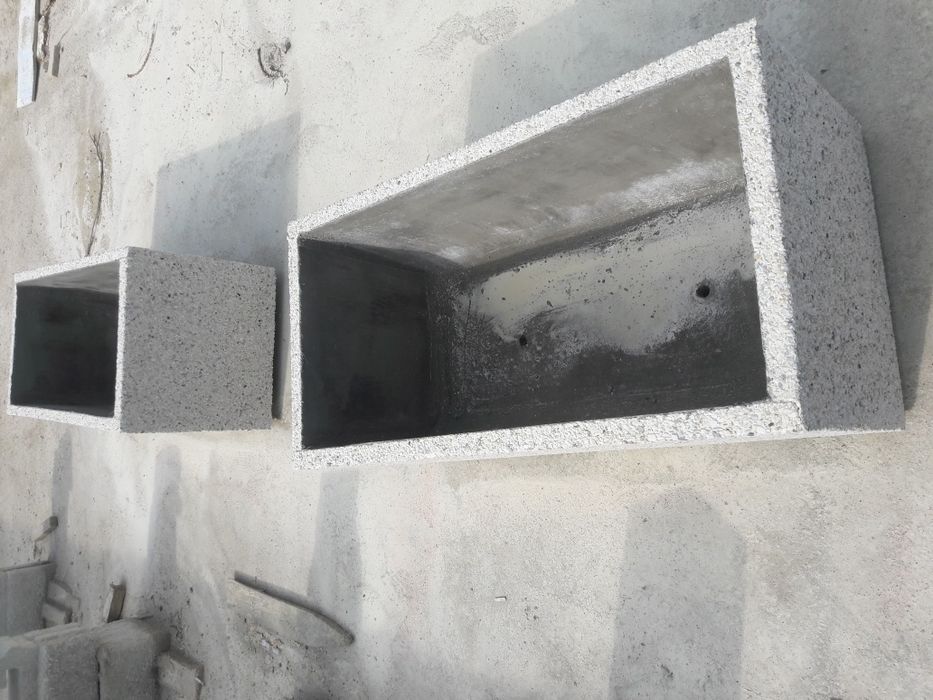 jardiniere beton mozaic