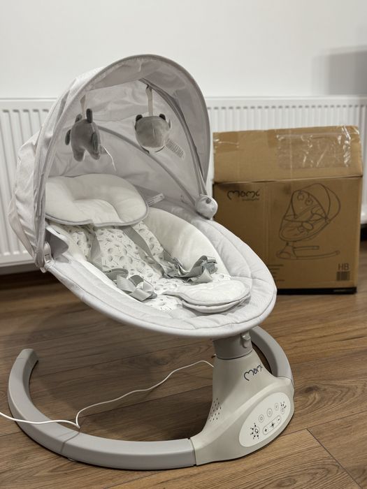 Детски шезлонг-люлка MoMi - Kenani, светлосив