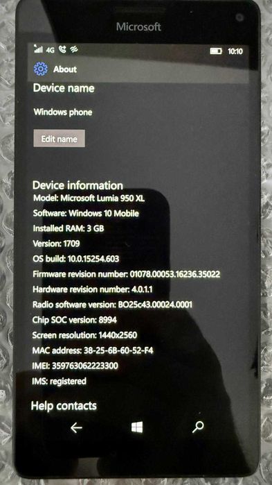 Microsoft Lumia 950 XL 3GB RAM / 32GB Memorie / 128GB microSD - stare foarte buna