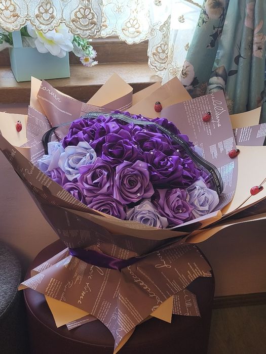 Vând Buchete de flori eterne de saten în Deva