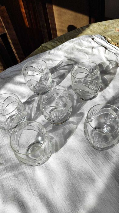 Кристални чаши за уиски и за газирани напитки