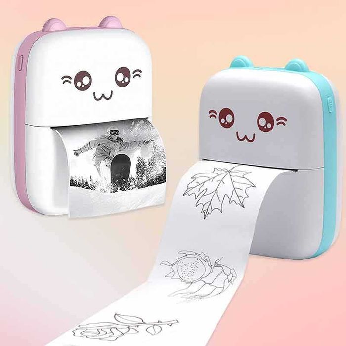 Мини безжичен преносим термопринтер за снимки и бележки