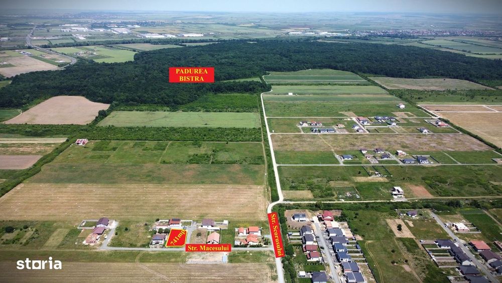 741mp Teren Mosnita, cu utilitati | 54.000Euro - Padurea Bistra