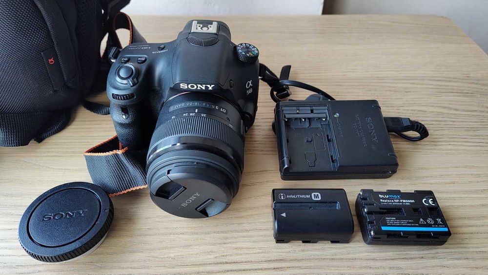Sony Alpha 58 - 20.1MP Full HD DSLR фотоапарат + обектив SAL 18-55