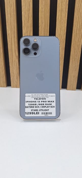 IPhone 13 Pro Max 128Gb Baterie /Ecran Schimbate Garantie/Factura #55521