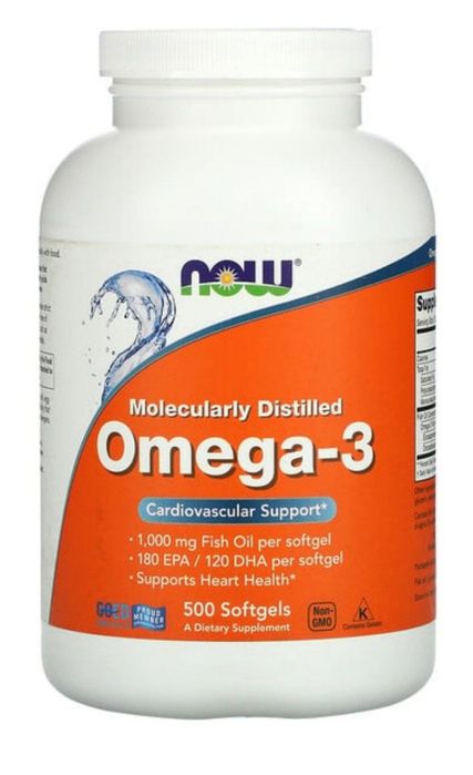 Now Oмега-3 - 500 капсул