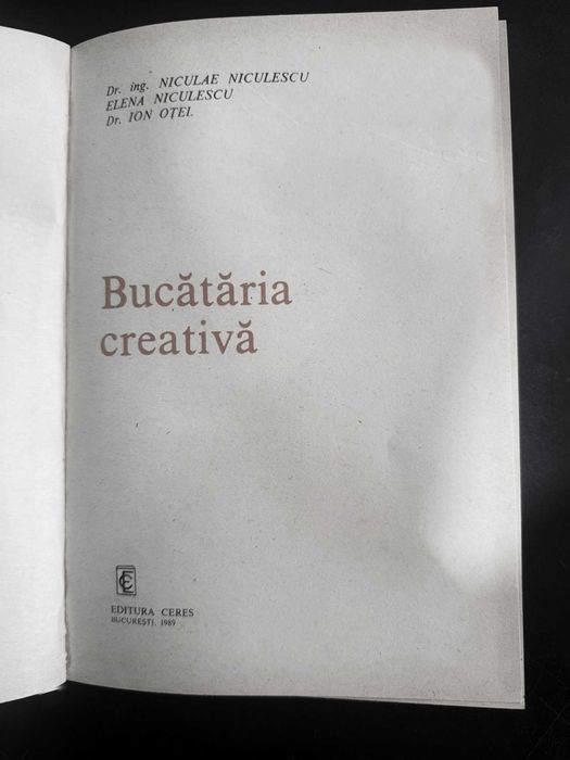 Carte Bucatăria Creativă (1989)