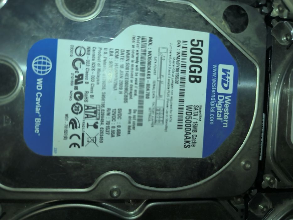HDD 500GB WD si seagate slim 3.5