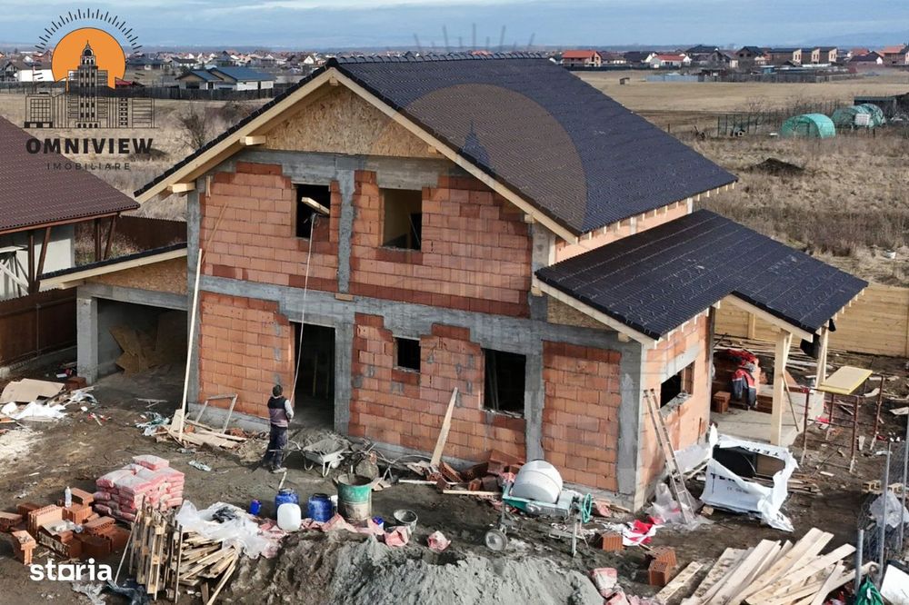 Casă nouă cu garaj, 145 mp utili, teren 500 mp–TVA inclus