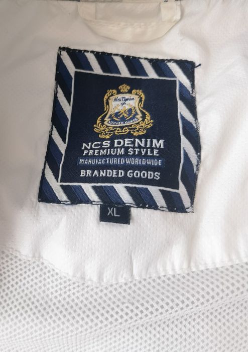 Мъжко бяло яке NCS DENIM
