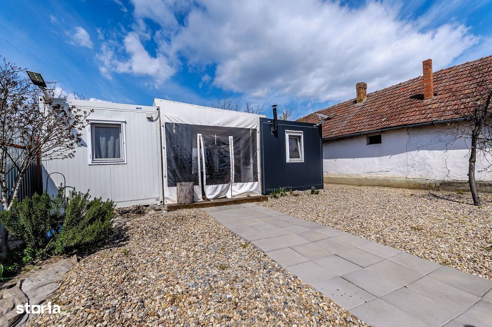 PRET NOU! Casa - tip container - Teren 1987 mp - Turnu - COMISION 0%