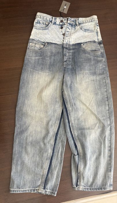 Balenciaga double waist jeans