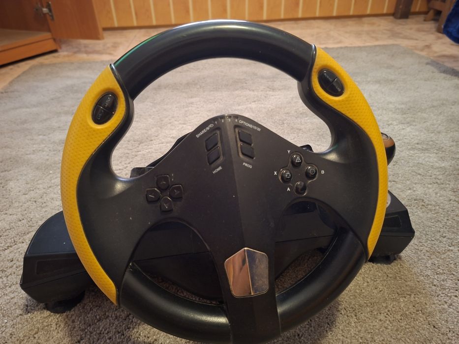 Volan plus pedale pentru xbox si ps