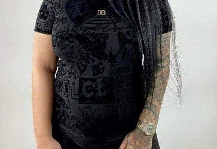 Tricouri damă new collection, insertii catifea, diverse mărimi, cod Qr