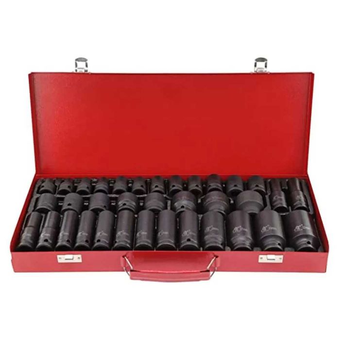 НЕМСКИ Немски Ударни Вложки 1/2″ Stahlmayer 35 Части + ЛЕД ФЕНЕР