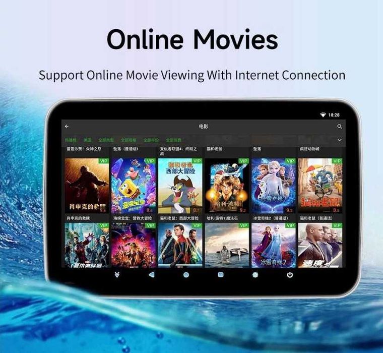 Мултимедия за Подглавник 10.1"2+32G Carplay   А241