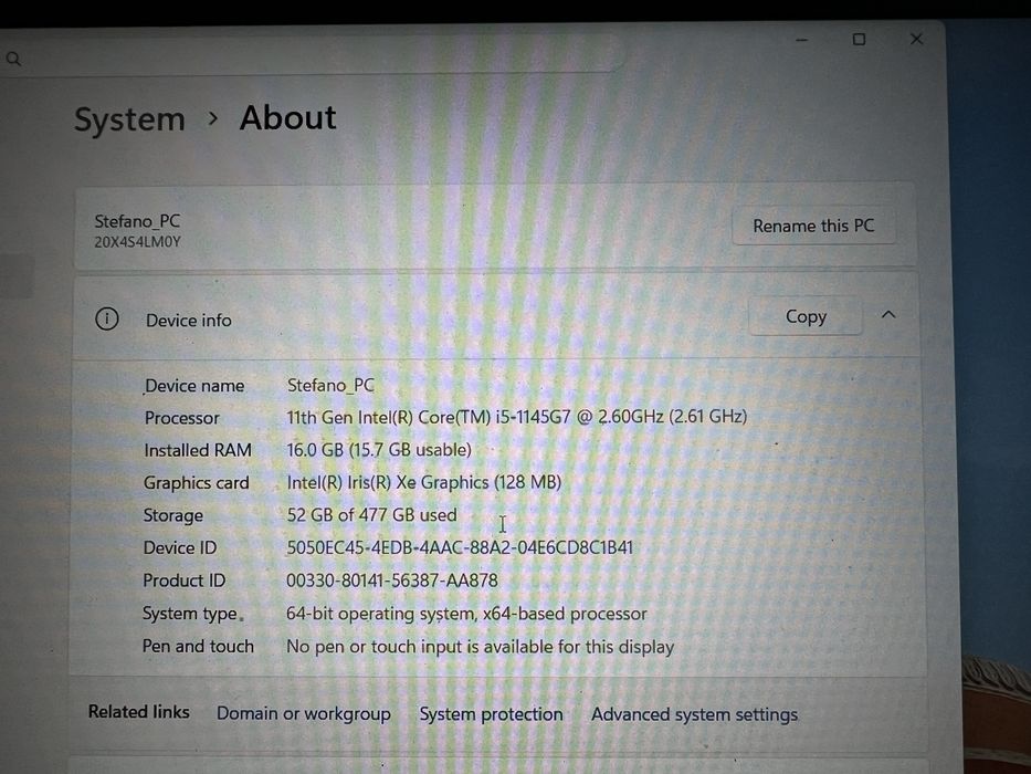 Lenovo ThinkPad L15 Gen 2 | Intel i5-1145G7 | 16GB RAM | SSD 512GB | Windows 11 Pro