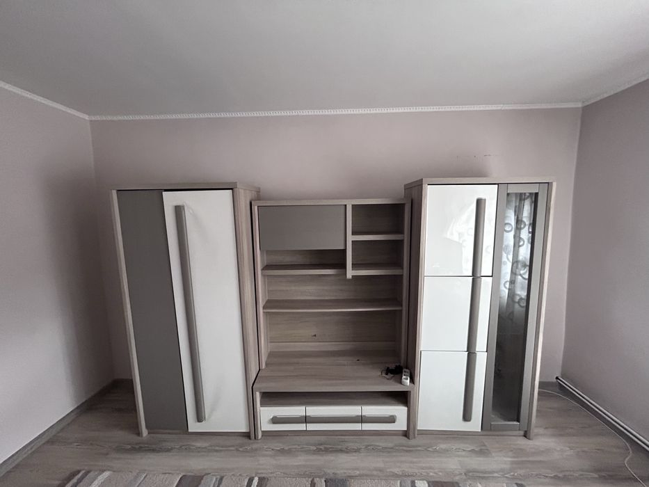 Set Mobilă Living / Set Biblioteca Modernă cu Iluminare LED