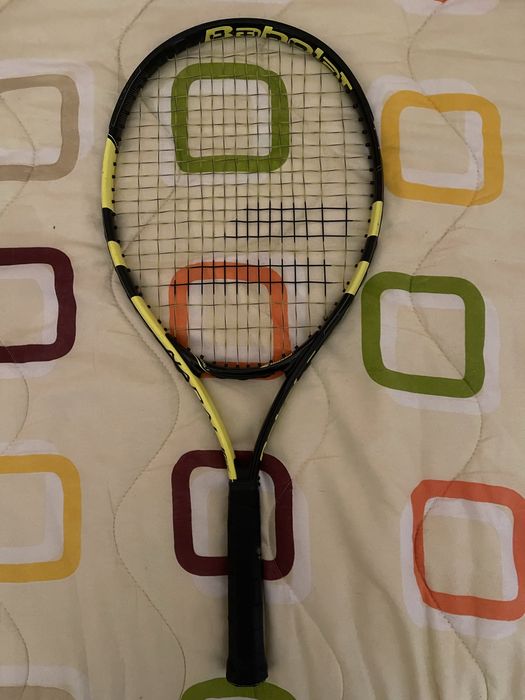 Тенис ракета Babolat Nadal Junior 25, Черна/Жълта, 0, Наплетена