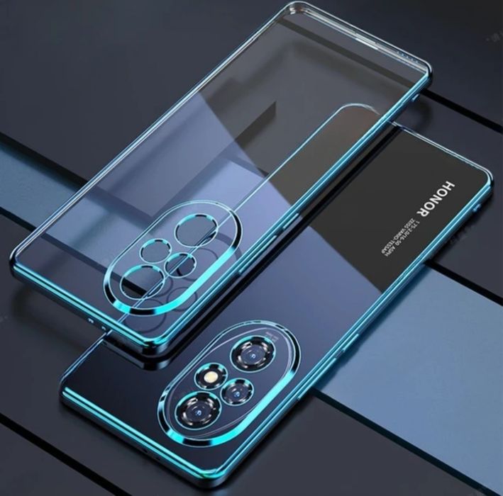 Honor 200,pro,lite силиконов кейс с цветен кант ударо-устойчив 5 цвята