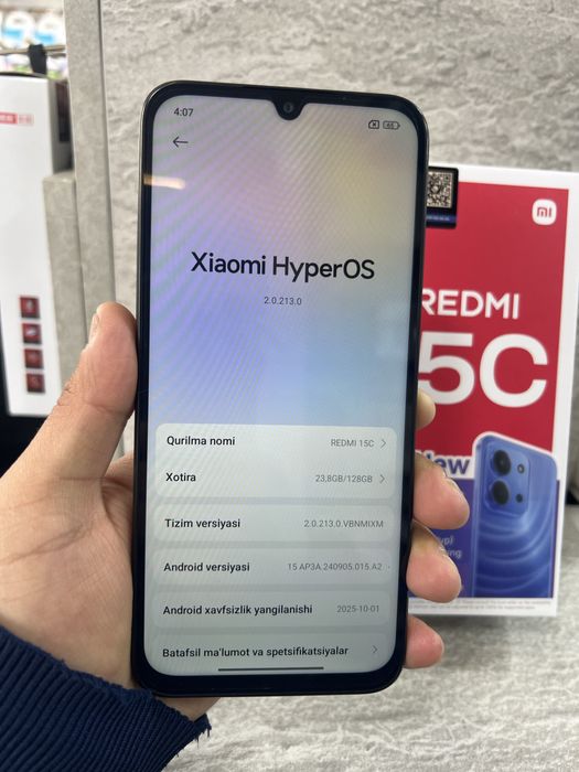 Redmi 15c 128 gb yangiii