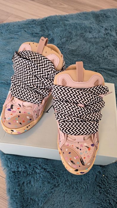 Vand lanvin alb 38 roz graffiti