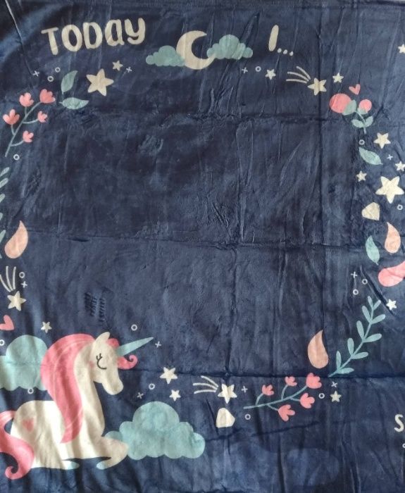 Бебешко одеяло за месечни снимки-спомени