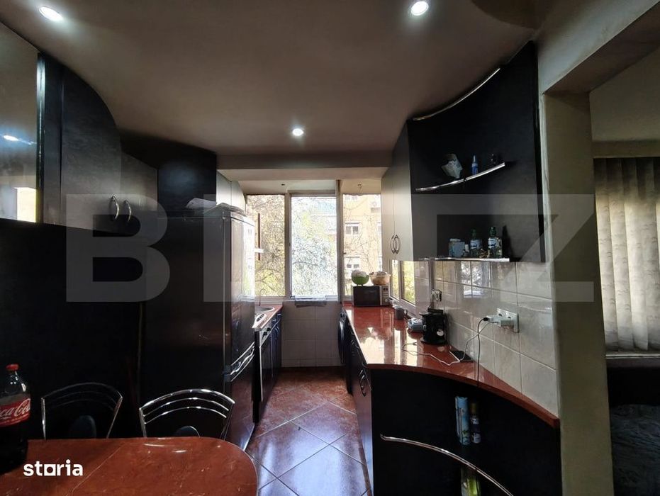 Apartament 3 camere PB, etaj 1, mobilat, Rogerius/Decebal