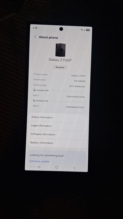 Samsung galaxy z fold  7