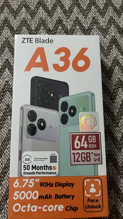 Продам смартфон ZTE Blade A36