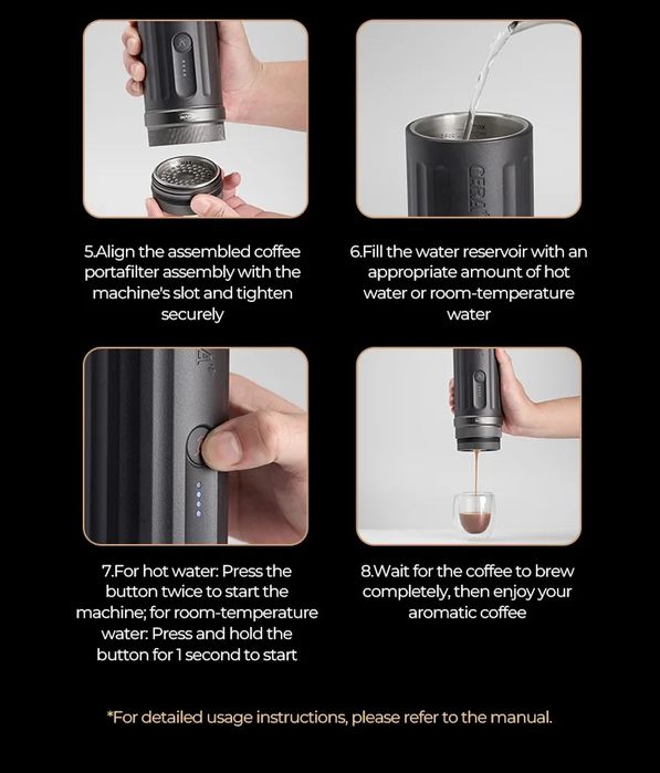 Портативная Эспрессо-Машина IKAPE PRO K2 58 mm