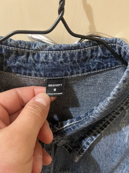 Camasa denim albastra