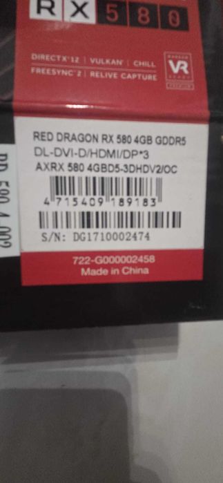 Placa vide RX 580 4Gb