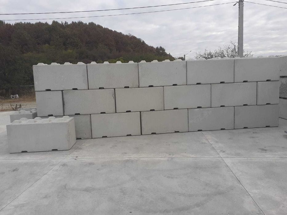 Blocuri din beton (lego), despartitoare, sustinere