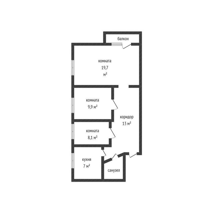 Продажа 3-комнатной квартиры