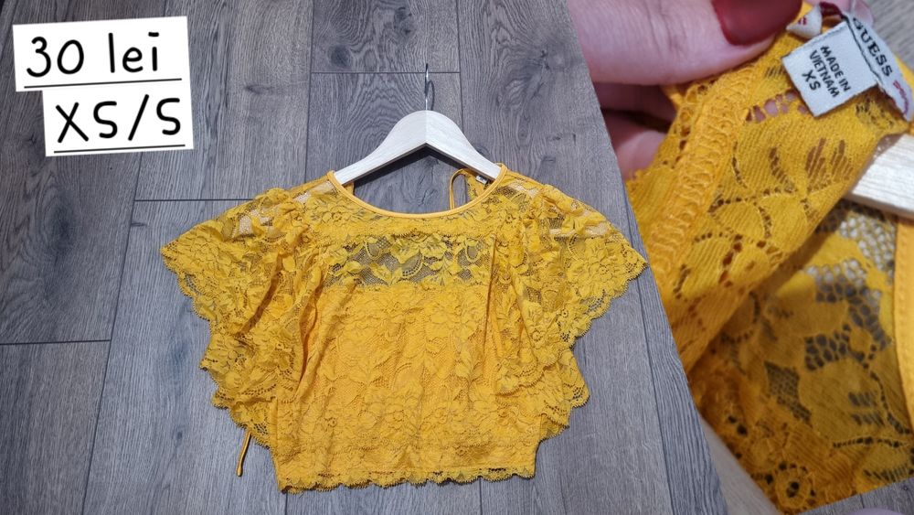 Top Guess cu dantela
