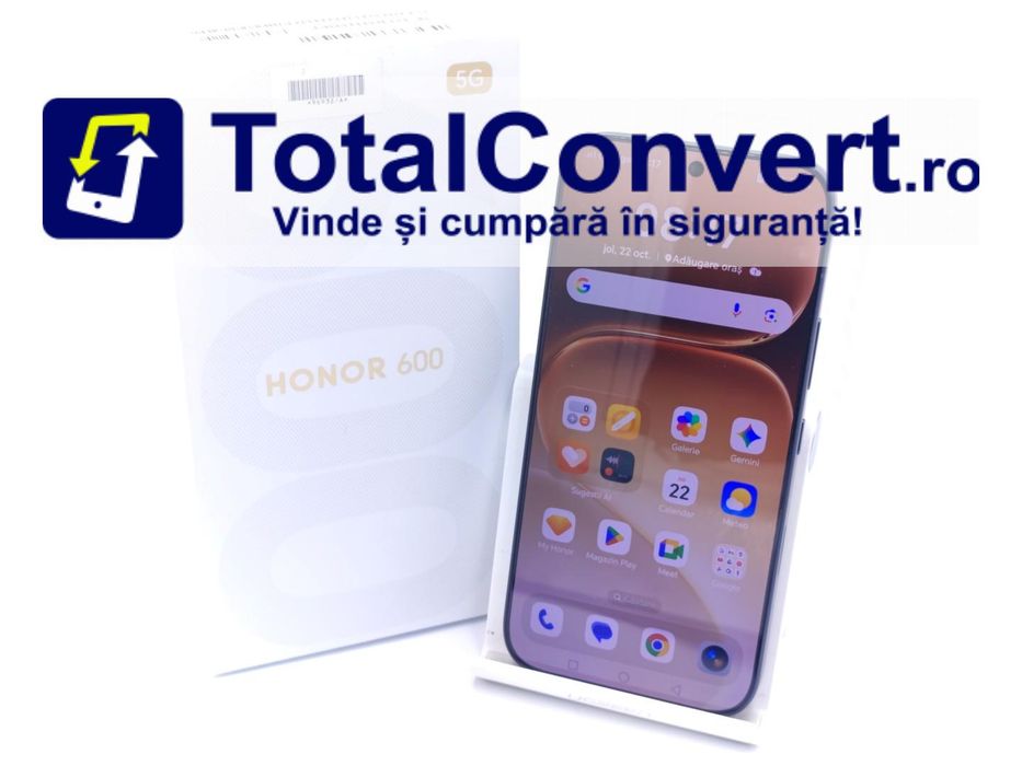 Honor 600 256GB black 8GB Dual SIM cutie, Garantie 24 luni | #D96932