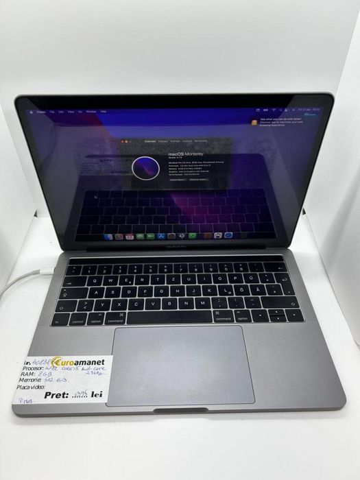 MacBook Apple Pro 13 inchi, 2016 -D-