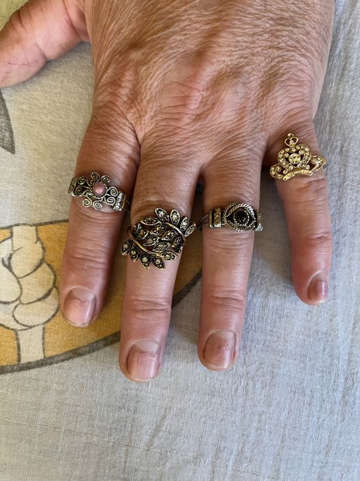 Bijuterii din argint noi modele  adăugate plus suflate cu aur 14 k