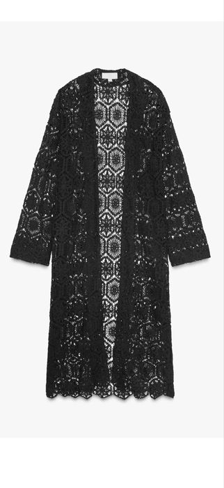 Ново черно плажно кимоно Zara - ХS/S