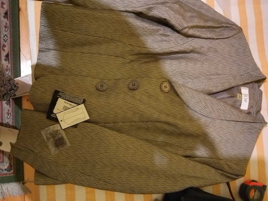 Сако + пола костюм, Le Suit, сребристо кафяв, S-M, нов
