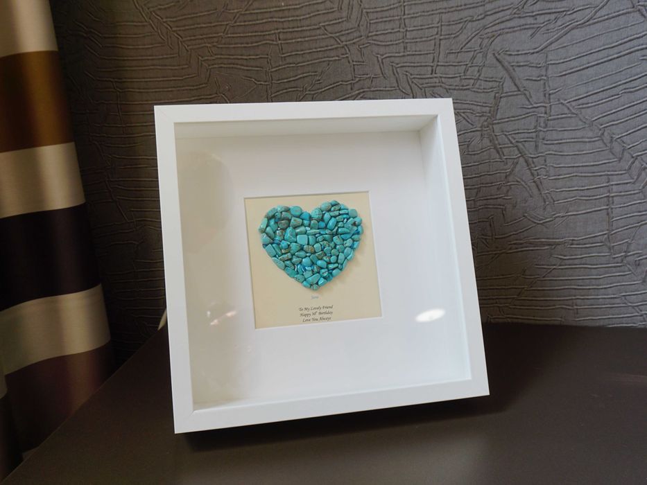 Рамка Тюркоаз, Подарък Раждане,  Подарък за Бебе,Украса Сватба Кръщене