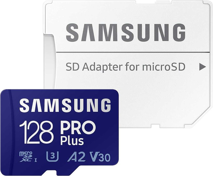 Samsung PRO Plus 128GB microSD, 160MB/s | Доставка  [Оригинал США]