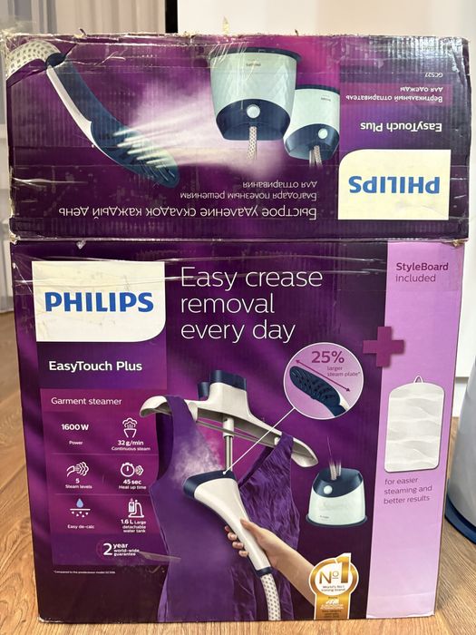 Вертикальный отпариватель philips GC527
