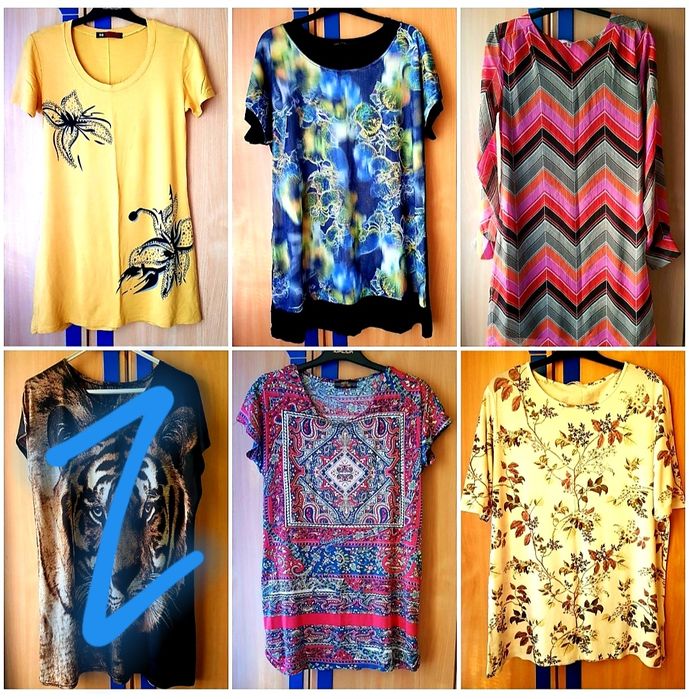 Блузки Кофты Туники Футболки Рубашки Поло Майки и Спорт.одежды