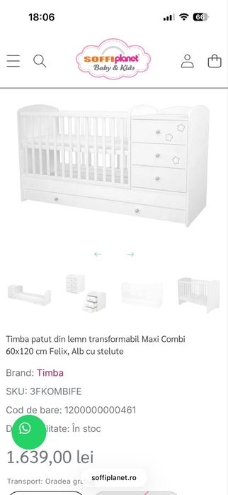 Patut bebe transformabil