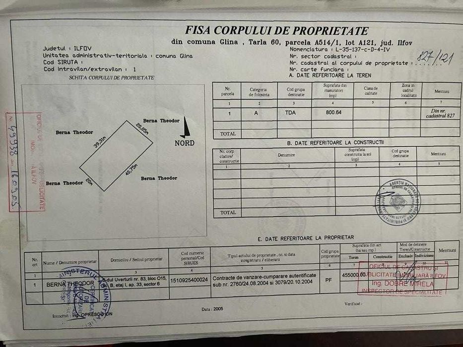 Vanzare teren intravilan 800 mp - cartier Allegria